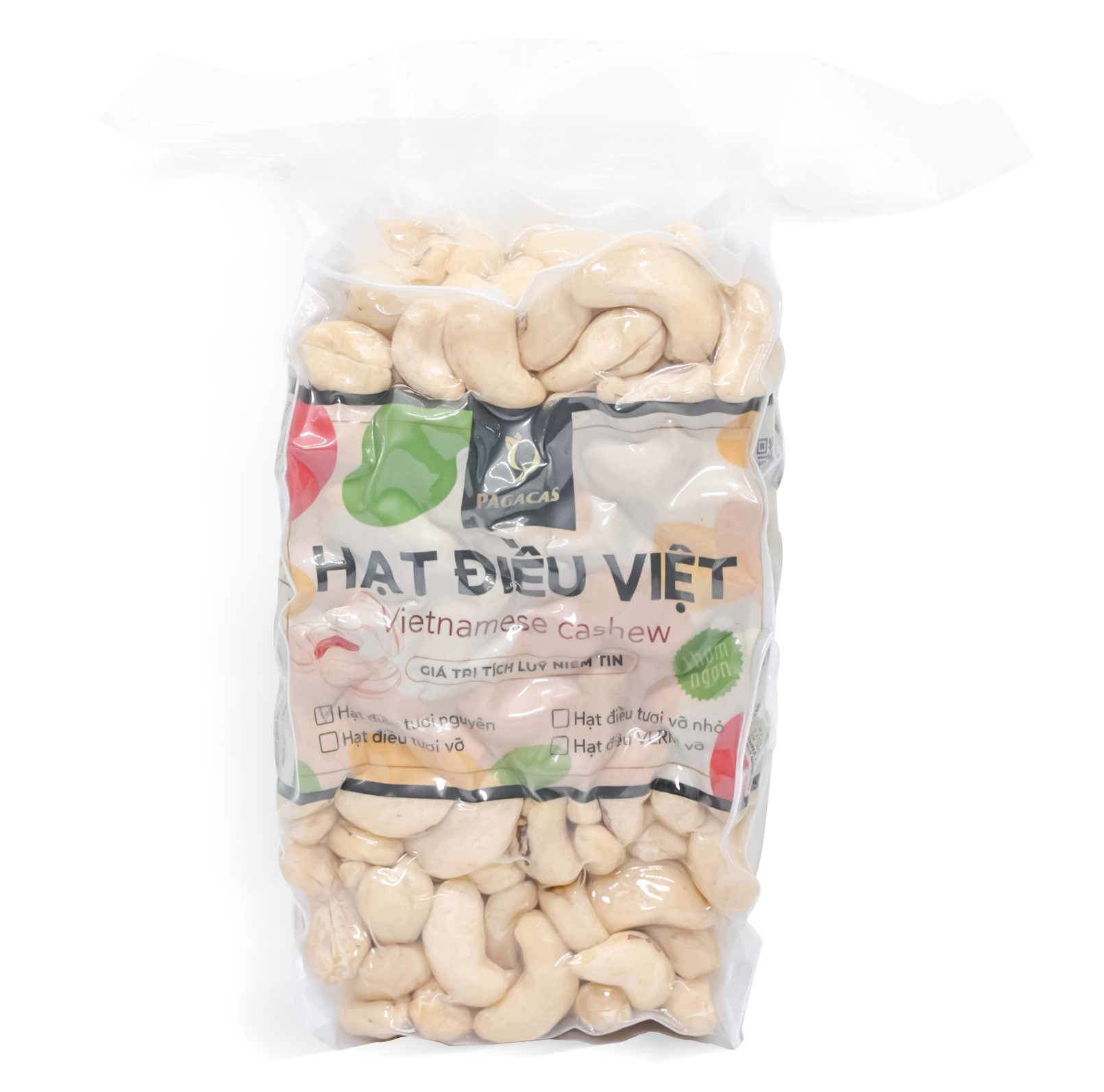 Pagacas Fresh Whole Cashew Nuts – Vacuum Bag 500g