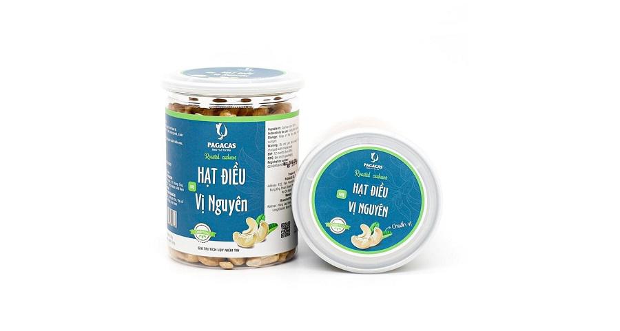 Hạt điều vị nguyên Pagacas - Hũ nắp nhôm 340g