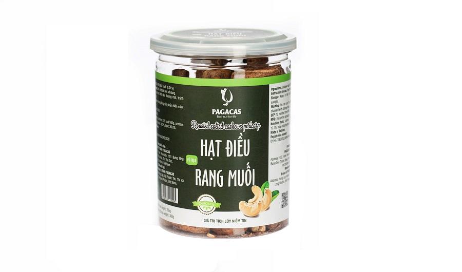 Hạt điều rang muối hủ nắp nhôm 300g - Vỏ lụa